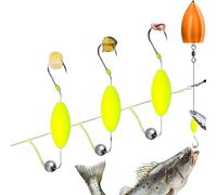 Catfish Mounts 3 Reverse Hooks - Catfish Equipment | Bait for River Kayak Lake Bass Crappie Saltwater Trout in the Sea