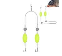 Catfish - Saltwater Fishing Hook Kit, Baited Circle, Heavy Duty Leader Lines, Complete Rigging Set | Perfect for Throwing Jigging Crappie Bass Fishing Trips
