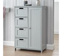 catford wooden bathroom storage cabinet with 1 door in grey