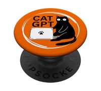 CatGPT Cat Lovers Cute Cat Tech Cat Engineers Nerds AI Humor PopSockets Adhesive PopGrip