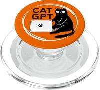 CatGPT Cat Lovers Cute Cat Tech Cat Engineers Nerds AI Humor PopSockets PopGrip for MagSafe