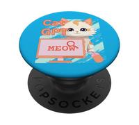 CatGPT Cute Cat Cat Lovers Engineers AI Humor PopSockets Adhesive PopGrip
