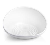 CatGuru Cat Food Bowl, Ceramic Cat Bowls, No Spill Cat Bowl, Whisker Stress Free Cat Food Bowls, Non Skid Cat Bowls for Food and Water, Includes Silicone Cat Food Mat (High-Low, White)