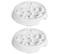 CatGuru Cat Bowls, Whisker Friendly Food Bowl for Indoor Cats, Reliefs Whisker Fatigue, Wide Kitten Dish, Non Slip Pet Dishes, Shallow Pet Plates