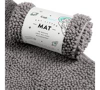 CatGuru Cat Litter Mat, Medium, Extra Large, XXL, Waterproof Litter Box Mat, Non Slip Kitty Litter Mat, Machine Washable Litter Trapping Mat, Soft Litter Tray, Cat Stuff (XL, Dark/Heavy-Duty)