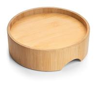 CatGuru Food Table for Cat Bowl, Non Slip Pet Feeding Station for Cat Food Bowls, Raised Stand for Food and Water Cats Bowls, Elevated Pet Feeder, Stress Free Pet Dish Stand (Bamboo, Standard)