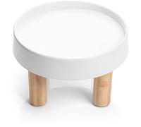 CatGuru Food Table for Cat Bowl, Non Slip Pet Feeding Station for Cat Food Bowls, Raised Stand for Food and Water Cats Bowls, Elevated Pet Feeder, Stress Free Pet Dish Stand (Marshmallow, High)