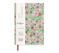 2027 Diary Cath Kidston A6 Week to View Diary, Monthly Planner Strawberry Green