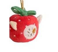 Cath Kidston Apple Cat Keyring - Red - One Size - Red