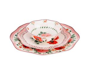 Cath Kidston Archive Rose 12 Piece Dinner Set