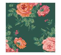 Cath Kidston Archive Rose Green Floral Wallpaper