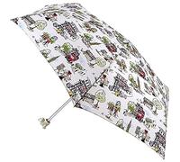Cath Kidston Billie Goes To Town Minilite Folding Umbrella Dog Head Handle Matching Cover