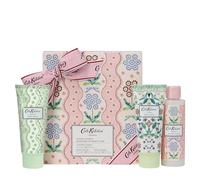 Cath Kidston Body and Shower Cream x2 150ml and Body Scrub 100ml, Travel Size, Fruity Fragrance, Exfoliating, Shea Butter, Vegan and Cruelty Friendly, Gift For Her, Beauty Self-Care