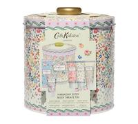 Cath Kidston Body Treats Tin Gift Set - Harmony Ditsy | Vegan Skincare Set with Body Wash, Lotion, Hand Cream, Scrub, Bath Salts & Lip Balm | Beauty Gift for Women | Christmas, Birthday & Travel