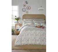 Cath Kidston Bug Ditsy 100% Cotton Duvet Cover Set In Multi (Super King Size Duvet Cover Set 260cm x 220cm)