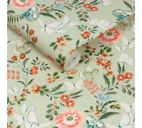 Cath Kidston Butterfly Dance Sage Floral Wallpaper