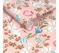 Cath Kidston Butterfly Dance Summer Floral Wallpaper