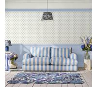 Cath Kidston Button Spot Blue Wallpaper