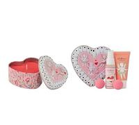 Cath Kidston Candle 100g in Heart Shaped Tin+Cath Kidston Body Spray and Wonder Balm x2 30ml, Bath Fizzers x2 10g, in Heart Shaped Tin