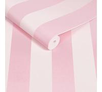 Cath Kidston Canopy Stripe Wallpaper | Pink