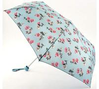 Cath Kidston Cats & Flowers Light Blue & Pink Minilite Folding Umbrella Handbag Size & Cover