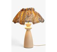 Cath Kidston Ceramic Muse Table Lamp wtih E14 Candle Bulb in White Cath Kidston White