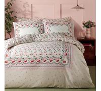 Cath Kidston Cherry Picked 100% Cotton Duvet Cover Set - Pink/Cream (King Size (230cm x 220cm))