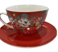 Cath Kidston Clifton Rose Cup and Saucer in Red