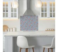 Cath Kidston Clifton Rose Glass Splashback - Blue (900X750mm)