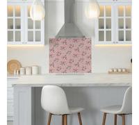 Cath Kidston Clifton Rose Glass Splashback - Pink (900X750mm)