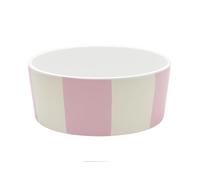 Cath Kidston Large Dog Bowl 1.4L - Dishwasher Safe, Non-Slip Weighted Ceramic Stoneware, Durable Non-Toxic Pet Bowl for Food & Water, Cowgirl Stripe Design | 18.5 x 7 cm