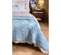 Cath Kidston Ditsy Floral Reversible Quilted 150X200Cm Bedspread Blue