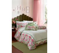 Cath Kidston Dolly Rose Duvet Cover Set Bedding In Green Green King