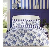 Cath Kidston Doodles And Daydreams 100% Cotton Duvet Cover Set - Royal Blue (Double (200cm x 200cm))