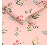 Cath Kidston Flutter Bunches Pink Floral Wallpaper