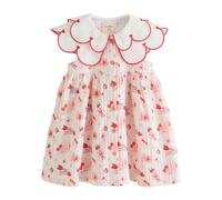 Cath Kidston Girl's Collared Casual Dress in White | Size: 6-9 m Cath Kidston White 6-9 m