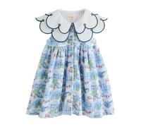 Cath Kidston Girl's Collared Dress in Blue | Size: 12-18 m Cath Kidston Blue 12-18 m