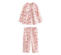 Cath Kidston Girls Heart Woven Button Through Pyjama Set - White - 5-6 Years - White - 100% Cotton
