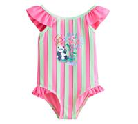 Cath Kidston Girl's Panda Stripes One Piece Swimsuit in Baby Pink | Size: 18-24 m Cath Kidston Baby Pink 18-24 m