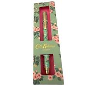 Cath Kidston Green Cherry Blossom Design Black Ink Ballpoint Pen