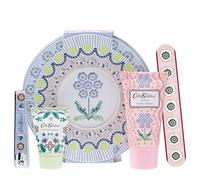 Cath Kidston Hand Cream 30ml, Cuticle Cream 15ml, Emery Board and Nail Clippers, Reusable Manicure Tin, Shea Butter, Vitamin E, Travel Size, Vegan and Cruelty Friendly, Gift for Mum, Beauty Self-Care