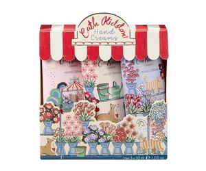 Cath Kidston Hand Cream 3x 30ml | Shea Butter Moisturiser, Fragranced, Scented Hand Care, Vegan and Cruelty Friendly, Gift For Her, Beauty Self-Care