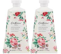 Cath Kidston Hand Cream 50ml, Shea Butter, Vitamin E, Moisturiser For Dry Skin, Apple Blossom Fragrance, Pocket and Travel Size, Vegan and Cruelty Friendly, Beauty Gift For Her (Pack of 2)