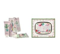 Cath Kidston Hand Cream and Body Cream 2x 30ml+Cath Kidston Lip Balm 6g in Display Tray and Compact Mirror
