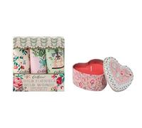 Cath Kidston Hand Cream Trio 3x 30ml+Cath Kidston Candle 100g in Heart Shaped Tin