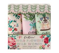 Cath Kidston Hand Cream 30ml x3, Enriched with Shea Butter, Glycerin and Essential Oils, Three Fragrances, Travel Size and Vegan Friendly, Beauty Gift Set For Her, Wild Flowers Wild Women Colllection