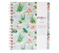 Cath Kidston Hardback A5 Wiro Bound 128 Lined Pages Green Frog Notebook