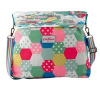 Cath Kidston Honeycomb Hexagon Patchwork Spot Reversible Messenger Bag Handbag