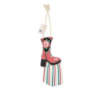 Cath Kidston Horse Stable Toy, Hanging Enrichment Boredom Buster Toy for Stables & Trailers, Interactive Coconut Filled Cowgirl Boot