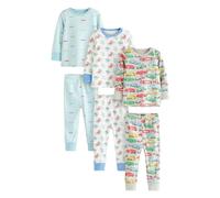 Cath Kidston Kids Snuggle Cars Cotton Pyjama Set (Pack of 3) - Multicoloured - 6-7 Years - Multicoloured - 100% Cotton